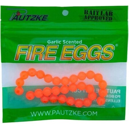 Pautzke Fire Eggs Orange 30 Count FEGG/ORG